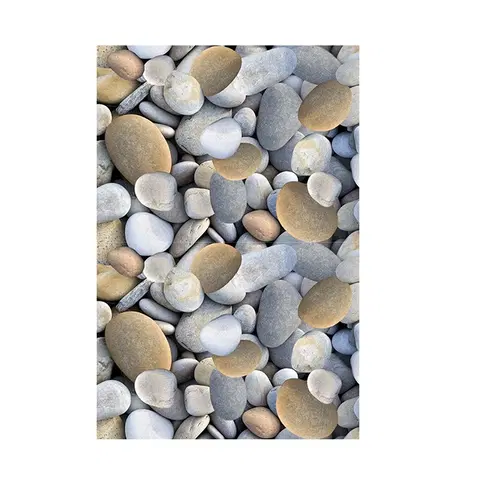 Koberce a koberčeky KONDELA Bess koberec 80x200 cm kombinácia farieb / vzor kamene