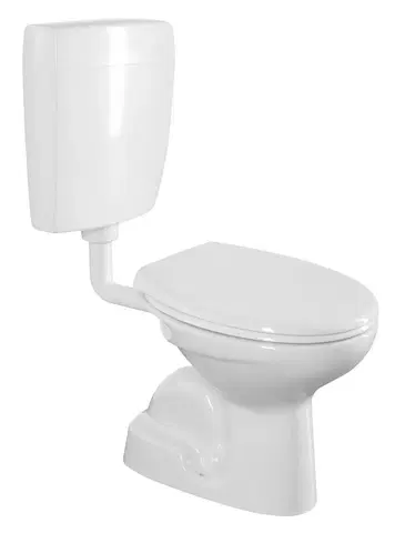 Kúpeľňa SAPHO - WC kombi, dvojtlačítko 4,5/6l, spodný odpad, biela TP3406