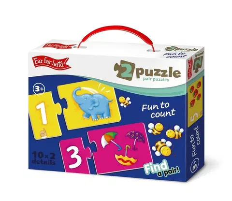 Hračky puzzle FAR FAR LAND - Double Puzzle. Zábava počítať