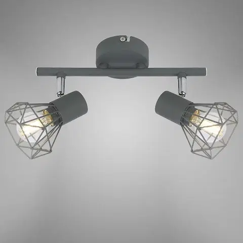 Moderné lampy do obývačky Luster Verve 92-60976 matná siva LS2