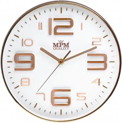 Hodiny Nástenné hodiny MPM, 3221.81 - šampaň, 30cm