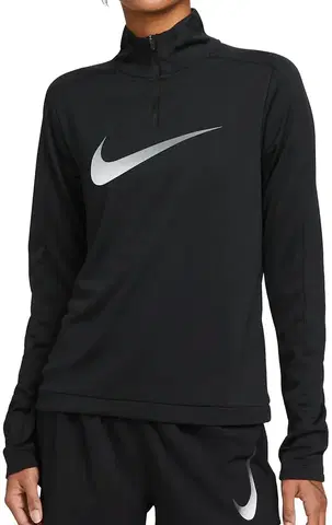 Pánske tričká Nike Dri-FIT Swoosh Short Zip Long Sleeve L