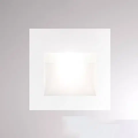 Vstavané nástenné svietidlá Molto Luce Zapustené nástenné LED svetlo Pan, biele