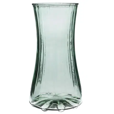Vázy sklenené Sklenená váza Olge, zelená, 12,5 x 23,5 cm