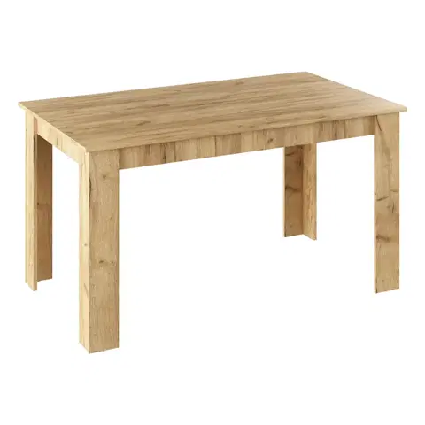 Jedálenské stoly Jedálenský stôl, dub artisan, 140x80 cm, GENERAL NEW