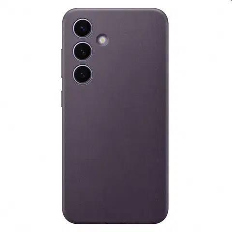 Puzdrá na mobilné telefóny Puzdro Leather Cover pre Samsung S24, dark violet GP-FPS921HCAVW
