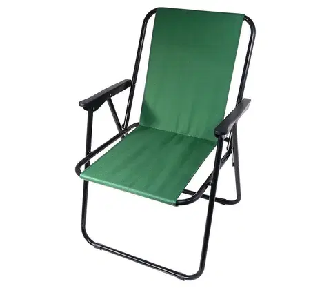 Záhradné stoličky a kreslá  Skladacia kempingová stolička zelená 