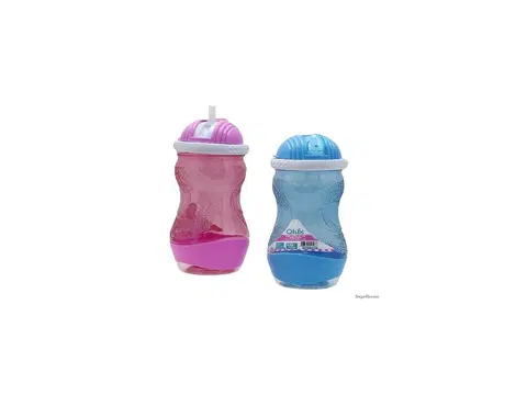 Fľaše na pitie MAKRO - Fľaša športová so slamkou Kido rôzne farby