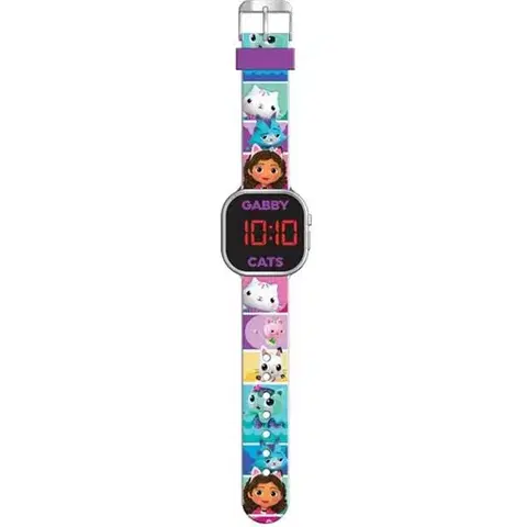 Inteligentné hodinky Kids Licensing detské LED hodinky Gabby’s Dollhouse