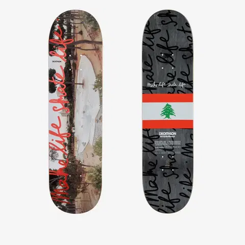 skateboardy Skateboardová doska z javora DK500 Popsicle Make Life Skate Life veľkosť 8.25"
