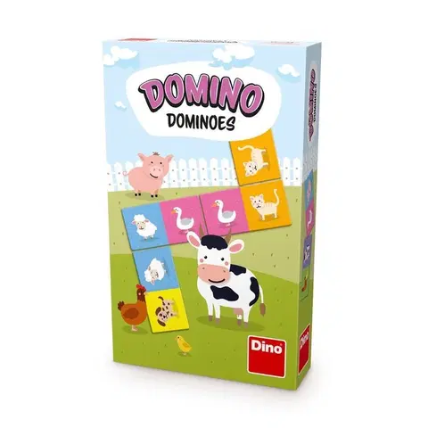 Hračky spoločenské hry pre deti DINOTOYS - ZVIERATKÁ Domino
