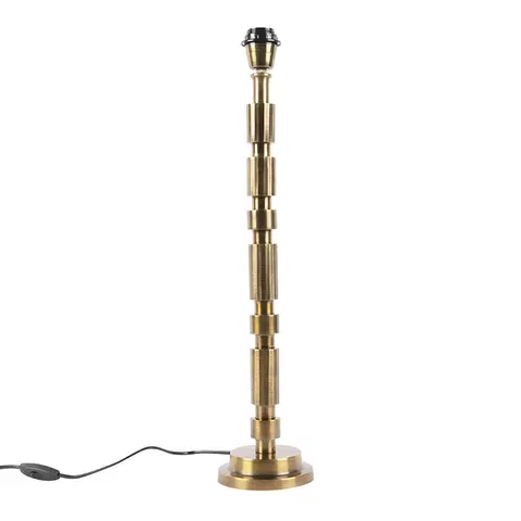 Stolove lampy Stolná lampa v štýle art deco bronzová bez tienidla - Torre