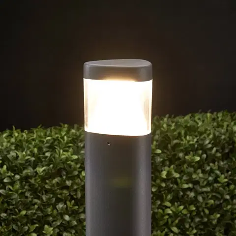 Osvetlenie príjazdovej cesty Lucande Stĺpikové LED svietidlo Milou z hliníka