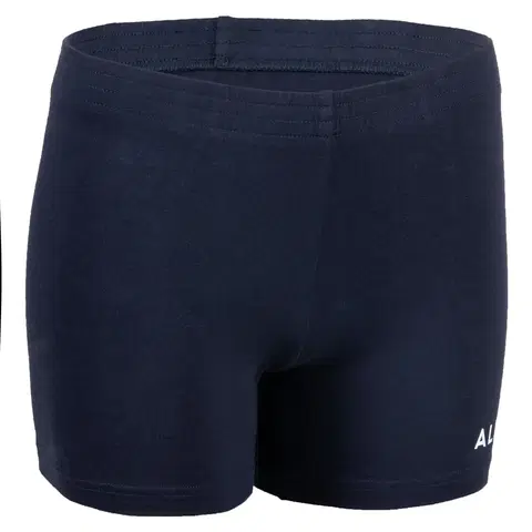 nohavice Dievčenské volejbalové šortky V100 námornícke modré