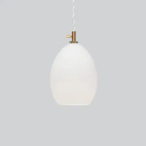 Závesné svietidlá Northern Northern Unika sklenená závesná lampa biela small