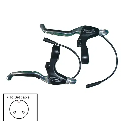 bicykle Brzdové páčky so snímačom brzdenia na elektrický bicykel