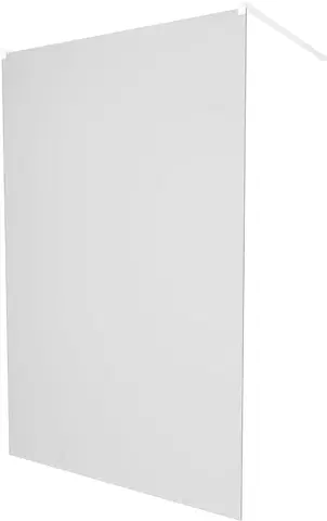 Sprchové dvere MEXEN/S - KIOTO samostatne stojaca sprchová zástena 120 x 200, dekor jinovatka 8 mm, biela 800-120-002-20-30