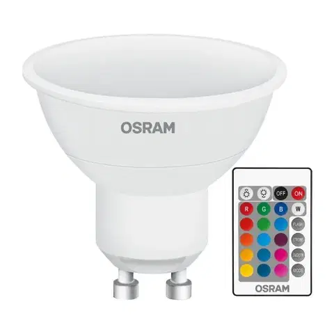 Žiarovky GU10 OSRAM LED STAR GU10 RGBW 4,5W 25W + PIL