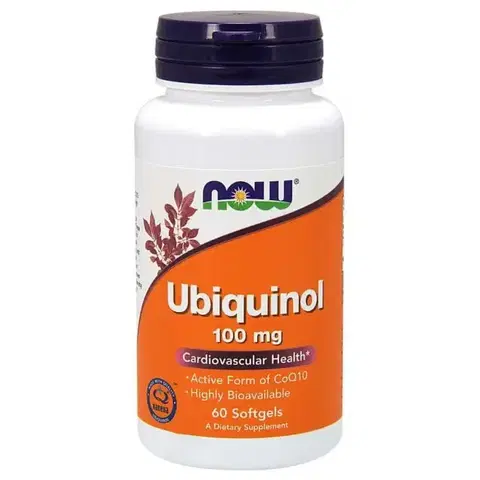Ostatné špeciálne doplnky výživy NOW Ubiquinol Kaneka 100 mg 60 softgel kapsúl