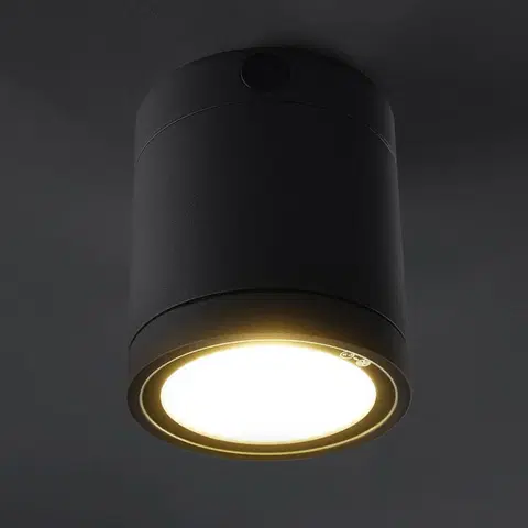 Vonkajšie stropné svietidlá Heitronic Stropné LED svietidlo Negro do exteriéru