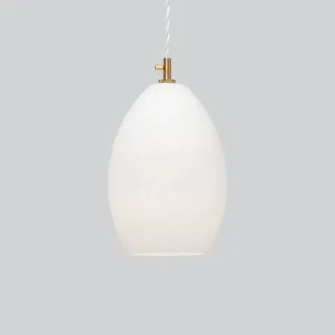 Závesné svietidlá Northern Northern Unika sklenená závesná lampa biela large