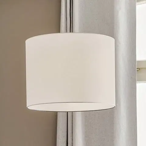 Závesné svietidlá Argon Textilná závesná lampa Harris, tienidlo biele