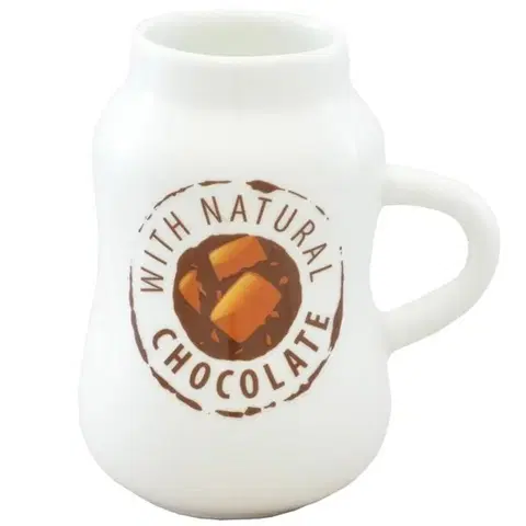 Dekorácie a bytové doplnky Dairy hrnček súdok 280ml natural chocolate