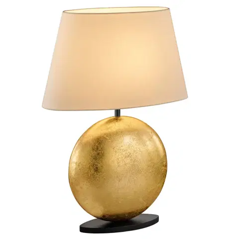 Stolové lampy BANKAMP BANKAMP Mali stolová lampa, krémová/zlatá, 51 cm