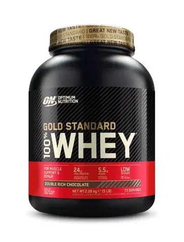 Srvátkový izolát (WPI) 100% Whey Gold Standard Protein - Optimum Nutrition 2270 g Double Rich Chocolate