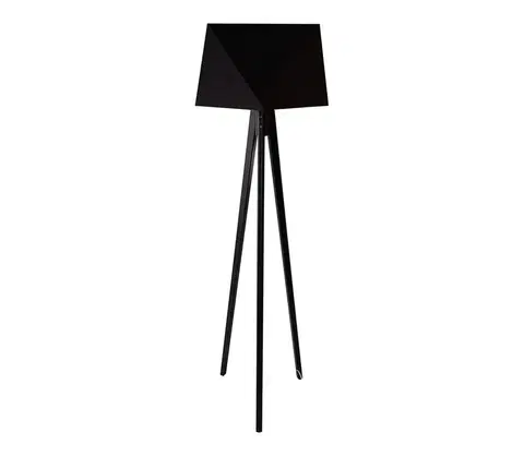 Lampy  Stojacia lampa BAKARO 1xE27/60W/230V wenge čierna 