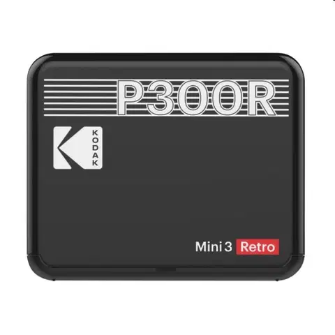Gadgets Kodak Printer Mini 3 Plus Retro, black - OPENBOX (Rozbalený tovar s plnou zárukou)
