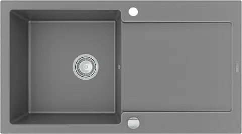 Kuchynské drezy MEXEN MEXEN - Leo granitový drez s odkvapkávačom 900x500 mm, sivá 6501901010-71