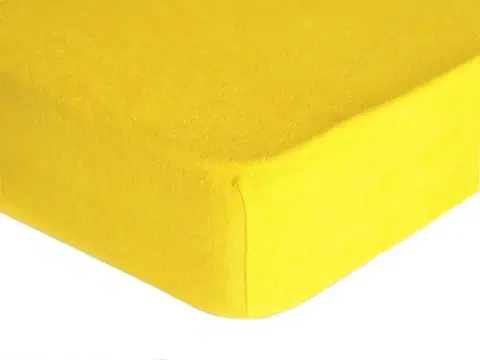 Plachty Forbyt, Prestieradlo, Froté Premium, žlté 120 x 200 cm