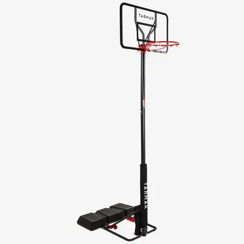 basketbal Basketbalový kôš B100 Easy na nastaviteľnom podstavci 2,20-3,05 m polykarbonát