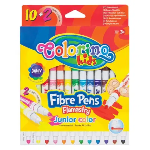 Hračky PATIO - Colorino fixky Junior 12 farieb