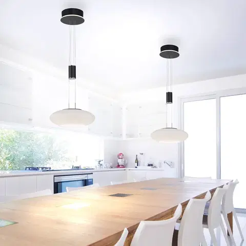 SmartHome lustre Q-Smart-Home Paul Neuhaus Q-ETIENNE LED závesné 1-pl., čierna