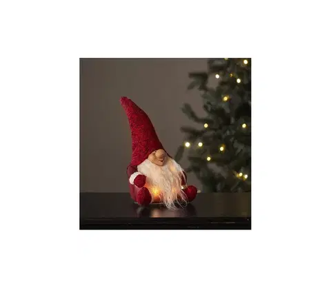Vianočné dekorácie Eglo Eglo 411471 - LED Vianočná dekorácia JOYLIGHT 4xLED/0,06W/3xAA červená 