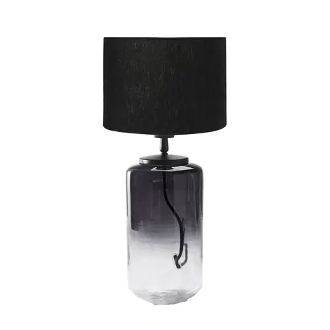 Stolové lampy PR Home PR Home Gunnie stolová lampa, sklo čierna/číra