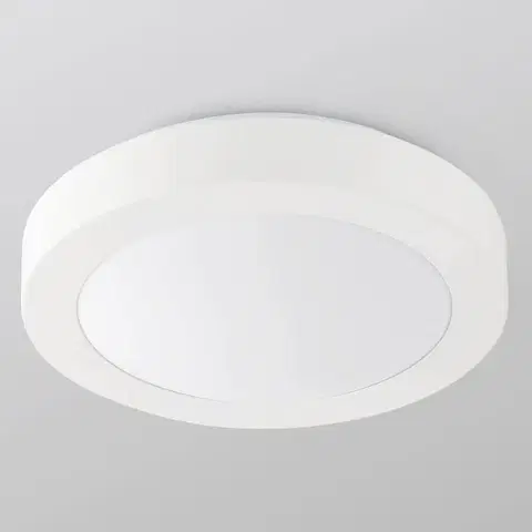 Stropné svietidlá FARO BARCELONA Kúpeľňové stropné svietidlo Logos, Ø 35 cm, biela
