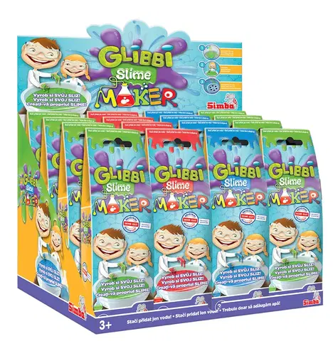 Kreatívne a výtvarné hračky SIMBA - Glibbi Slime Maker, 3 Druhy