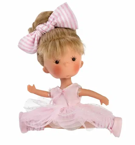 Hračky bábiky LLORENS - 52614 MISS MINIS BALLET - bábika s celovinylovým telom - 26 cm