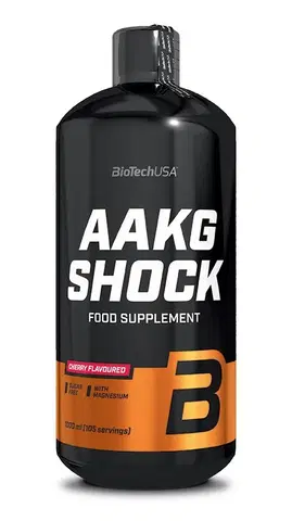 Anabolizéry a NO doplnky AAKG Shock Extreme - Biotech USA 1000 ml Višňa
