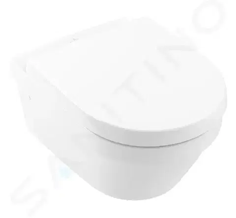 Záchody VILLEROY & BOCH - Architectura Závesné WC s WC doskou SoftClosing, DirectFlush, alpská biela 4694HR01