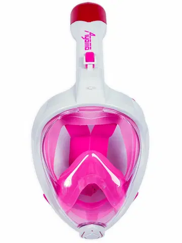 Potápačské masky Celotvárová maska AGAMA Marlin ružová - veľ. L-XL