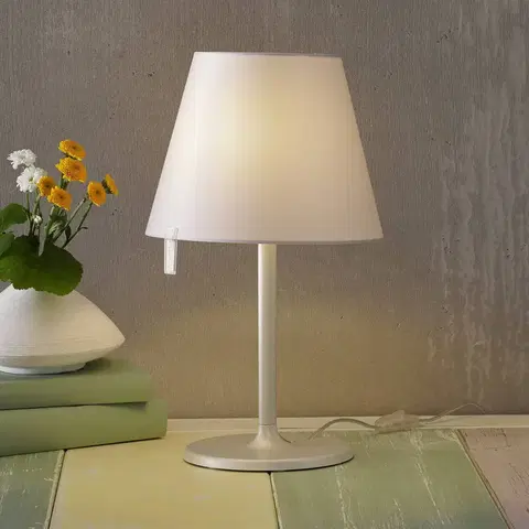 Lampy na nočný stolík Artemide Nočná lampička Artemide Melampo notte, sivá