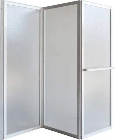 Sprchové dvere HOPA - Vaňová zástena KARINA - Farba rámu zásteny - Hliník biely, Rozmer A - 95 cm, Smer zatváranie - Univerzálny Ľavé / Pravé, Výplň - Polystyrol 2,2 mm (acrilico) OLBVZ2
