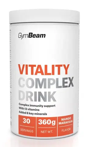 Komplexné vitamíny Vitality Complex Drink - GymBeam 360 g Mango Maracuja