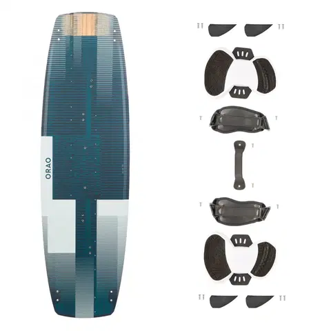 surf Pánska karbónová doska na kitesurfing TwinTip 500: 136 × 40,5 cm