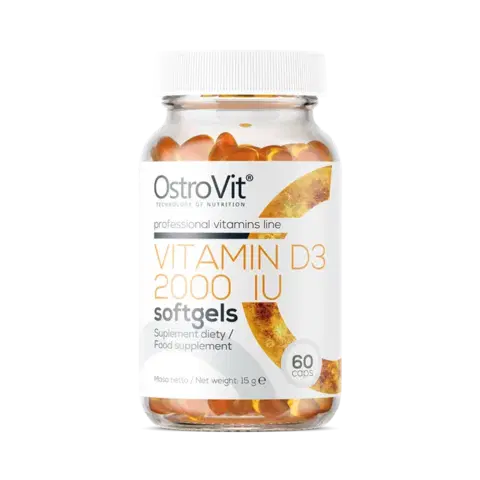 Vitamín D OstroVit  Vitamin D3 2000 IU softgels 60 kaps.