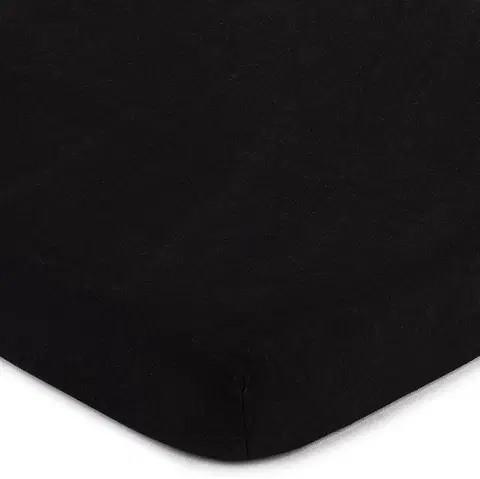 Plachty 4home jersey prestieradlo čierna, 90 x 200 cm